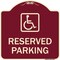 Signmission Reserved Parking HandicappedBlue Heavy-Gauge Aluminum Architectural Sign, 18" x 18", BU-1818-23158 A-DES-BU-1818-23158 - alternate 1